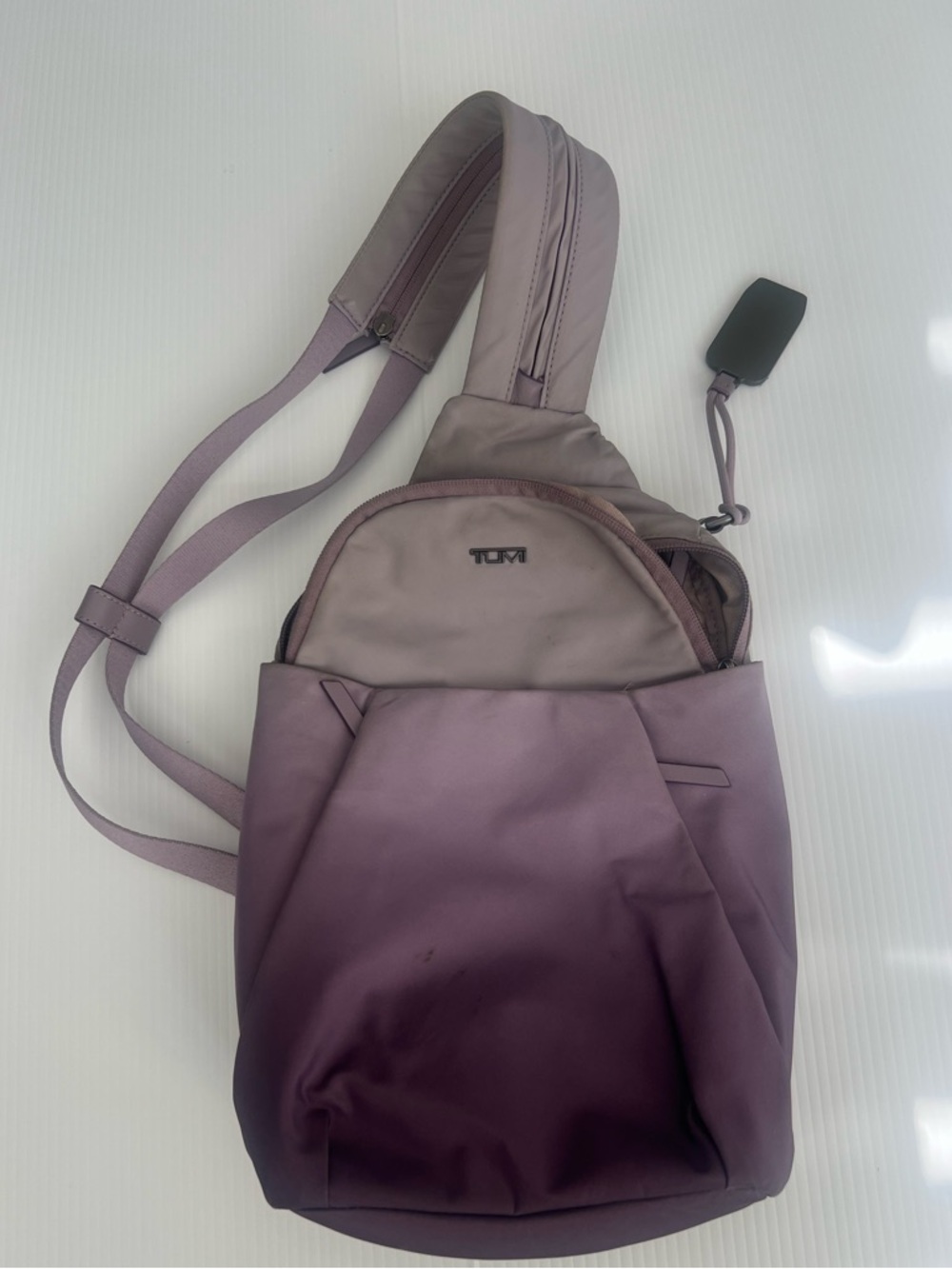 Tumi Ombre Lavender to Plum Sling Bag - Picture 2 of 13
